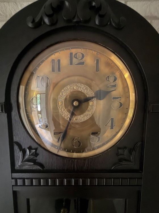 Orologio a pendolo meccanico tedesco vintage – quadrante in ottone – interni classici – Original Gustav Becker (photo 4 of 5)