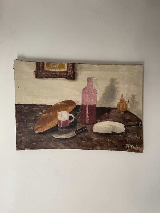 Image 1 of Natura morta a olio, stile naif