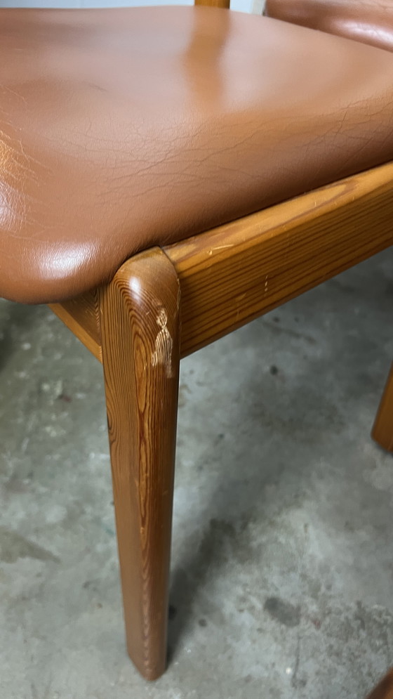 Image 1 of 4X Sillas Pino Dyrlund Asiento Skai
