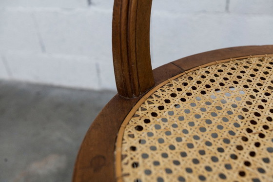 Image 1 of Vintage Louis XVI style chair – Cane seat, lyre-shaped back