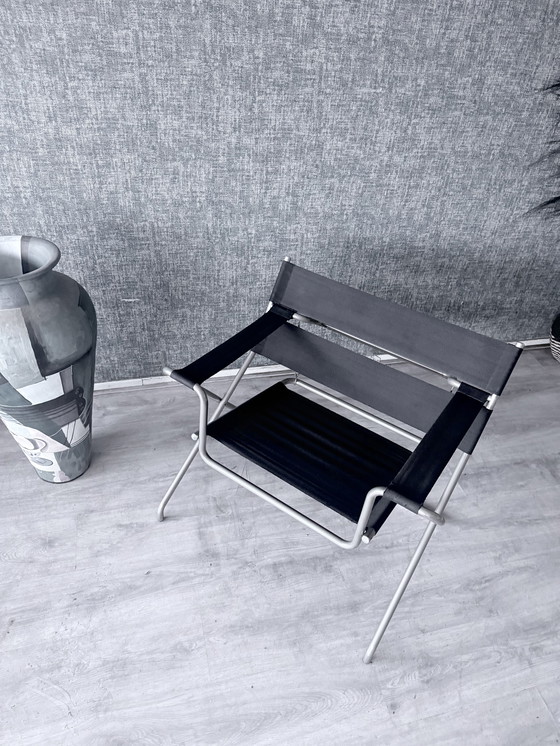 Image 1 of Fauteuil lounge Tecta D4 vintage de Marcel Breuer — Original Eisengarn, années 1970/1980