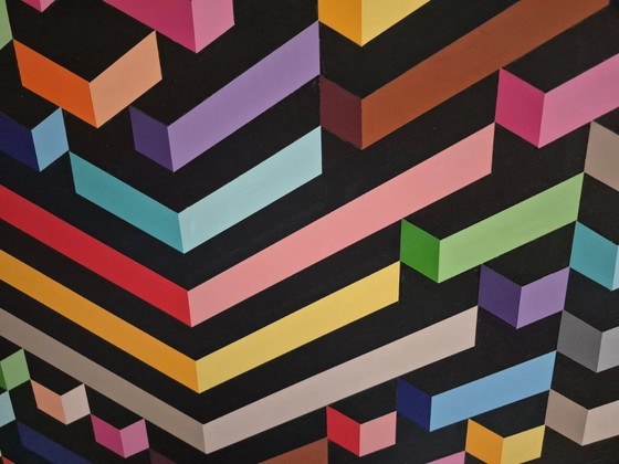 Image 1 of "Development" - abstract modern artwork by Franklin van Dam - Acrylic on MDF