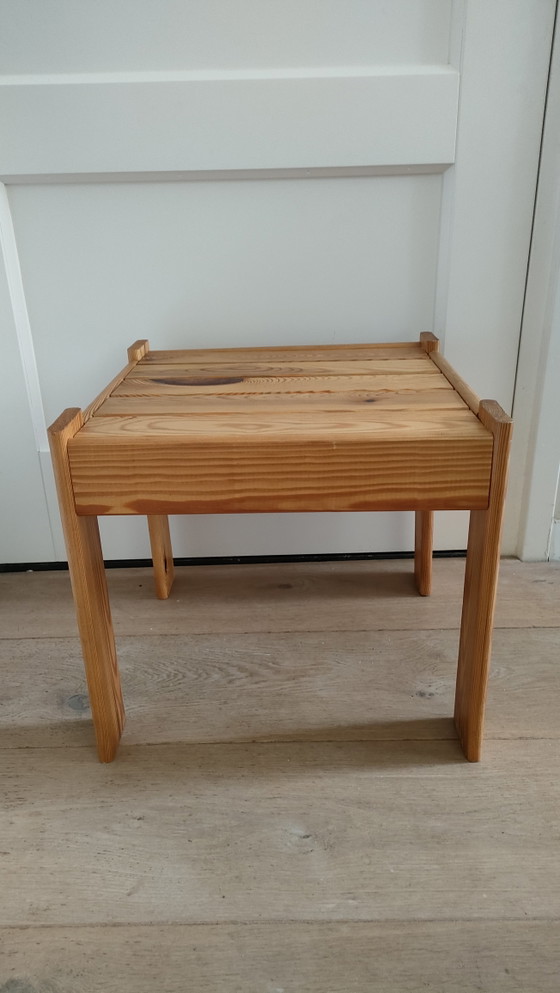 Image 1 of Vintage side table Karin Mobring IKEA small table stool 70s