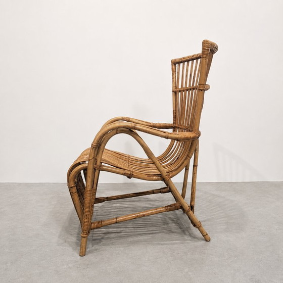 Poltrona vintage in rattan naturale degli anni '70 – Poltrone (photo 5 of 7)