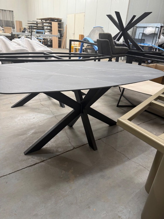 Image 1 of Danish oval ceramic table