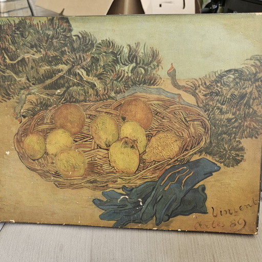 Van Gogh still life on wood