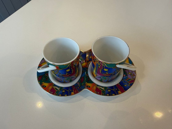 Image 1 of Also französisches Decor du Galion Tête à Tête-Set