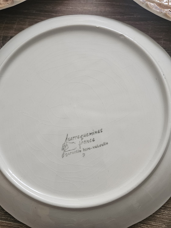 Image 1 of Piatti da pesce Sarreguemines – set di 5 – ceramica francese