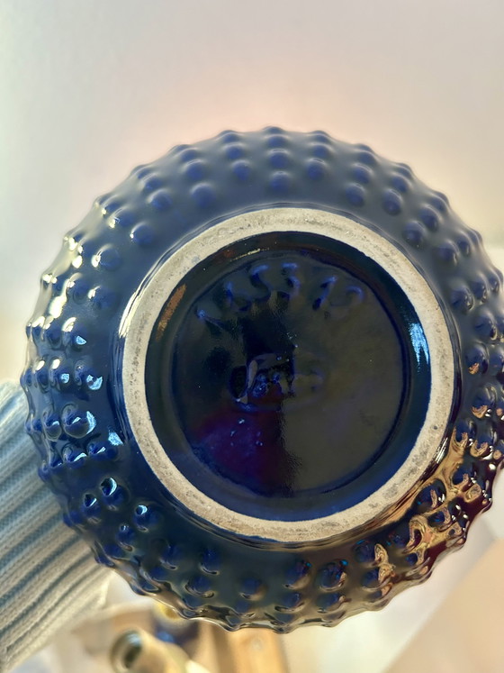 Image 1 of Lampada d'accento in stile Space Age realizzata con un raro vaso in ceramica della Germania Ovest da Jasba