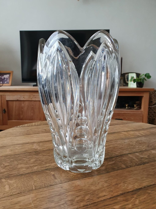 Bellissimo vaso vintage Sklo Union "Lily" – Rudolf Schröter, circa 1950 – vazen, Glass