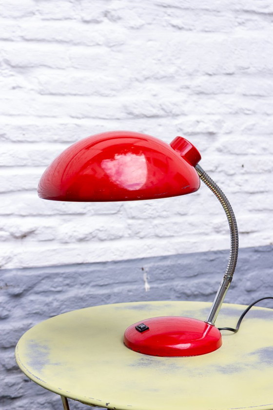 Image 1 of Vintage 70's MASSIVE Bauhaus-stijl Bureaulamp