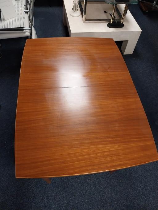 1 x teak extendable dining table in the style of Van Teeffelen 1960s