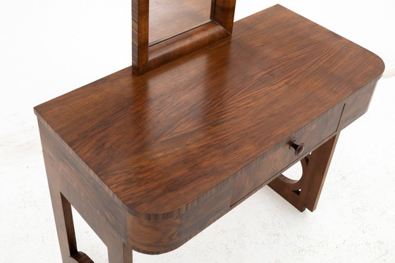 Image 1 of Tocador Art Decó con silla, Polonia, ca. 1930.