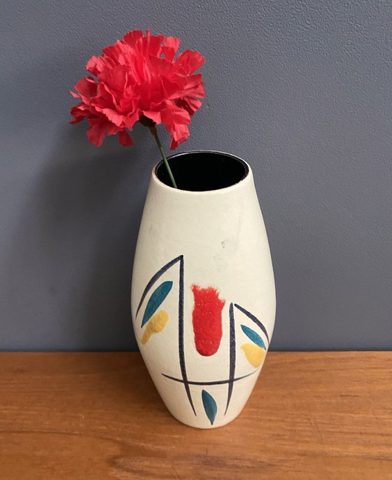 Image 1 of Kleurrijke Scheurich vaas model 243-22, jaren 60