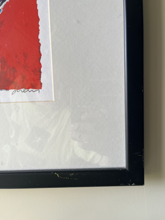 Image 1 of Peter Diem - Cow Red litho