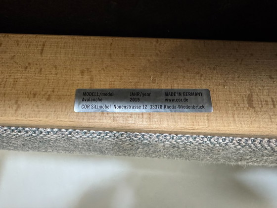 Image 1 of COR Avalanche Sofa 2.5 Seater Fabric Grey + Ottoman