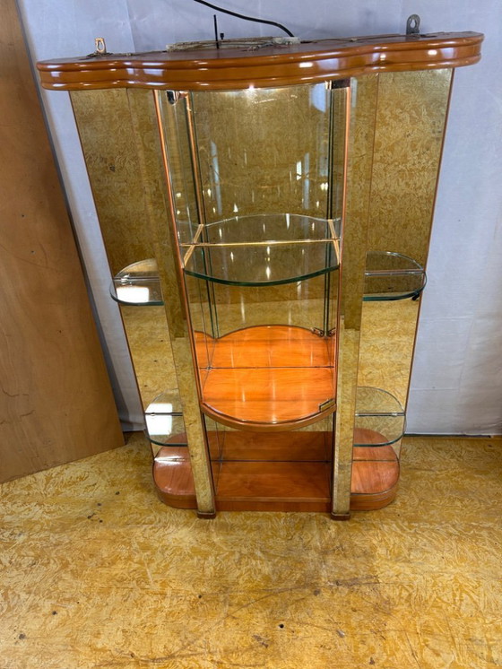 Image 1 of Art Deco Style Hanging Cabinet & Perfume Counter – Ex-English Perfume shop Display  A rare and striking pair of Art Deco style s