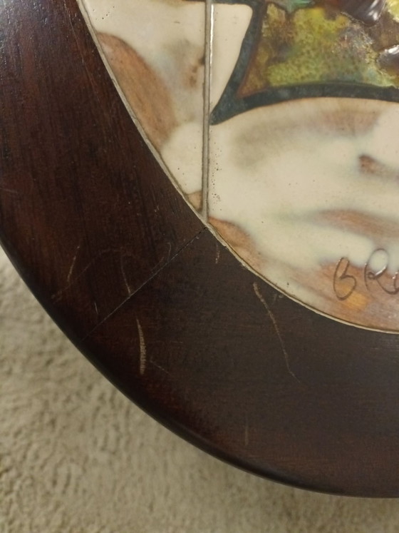 Coffee table B. Raynaud Vallauris – Ceramic, Wood (photo 11 of 13)