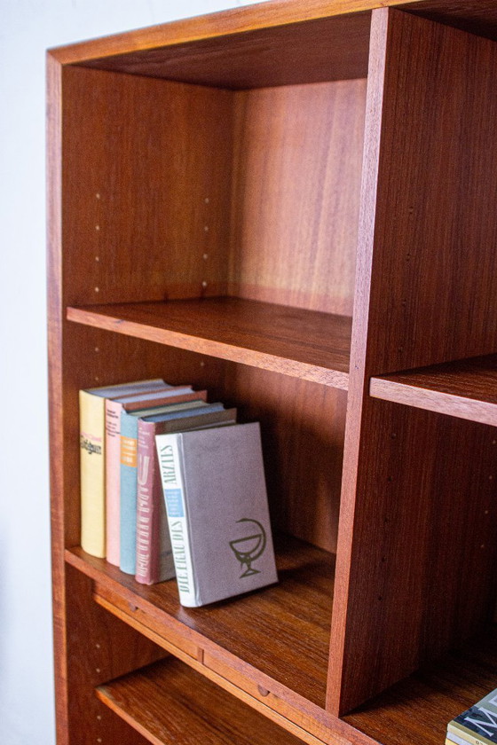 Erik Brouer Segretaria con libreria alta, design danese, metà secolo, teak vintage – Credenze alte, Wood (photo 12 of 17)
