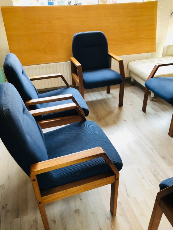 Image 1 of Midcentury fauteuils teak Deens design vergaderstoelen - 6 stuks