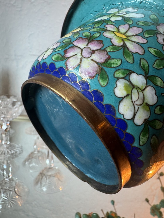 Image 1 of Bonsai turchese e cloisonné, periodo Repubblica Cinese