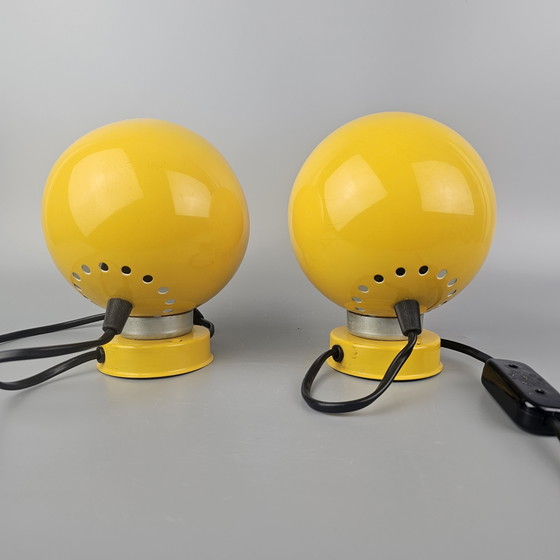 Image 1 of Set Of 2 Vintage Italian Table Lamps - Goffredo Reggiani For Lampadari Reggiani - Model "Despositato" - 1960s/70s
