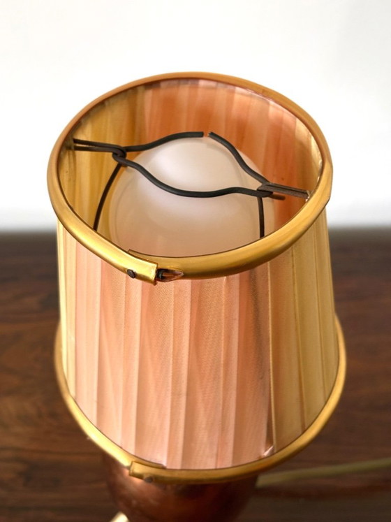 Vintage retro mini copper table lamp from the 1960s – Brass (photo 5 of 13)