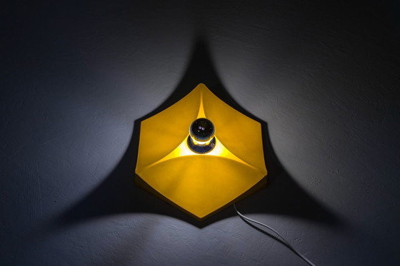 Image 1 of  Vintage Duitse zeshoekige wandlamp van Hoffmeister-Leuchten, 1970