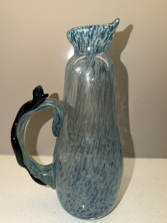 Heino Lance – Handgeblazen Zweedse studioglazen karaf – Gesigneerd – Glazen & Karaffen, Glass (photo 10 of 11)