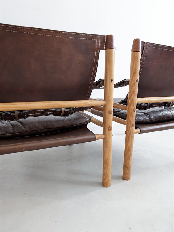 Image 1 of 2x Arne Norell 'Sirocco' Safari Stoelen