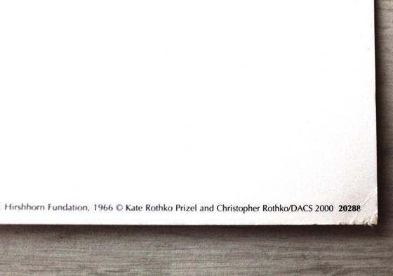 Image 1 of Mark Rothko "Blauw, oranje, rood" 1966 - Vintage museum posters - (80 x 60 cm)