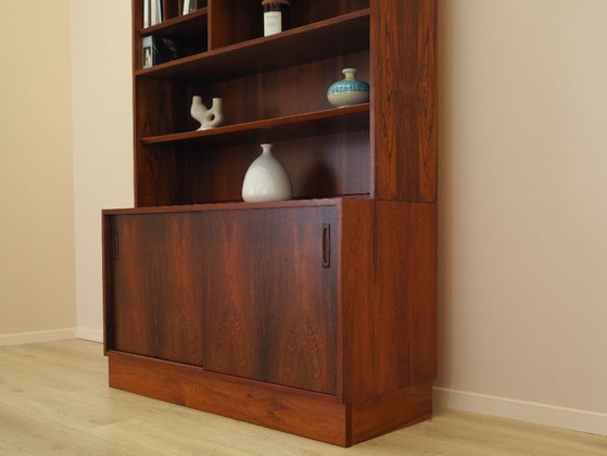 Image 1 of Boekenkast van palissanderhout, Deens ontwerp, jaren 70, vervaardigd door Hundevad.
