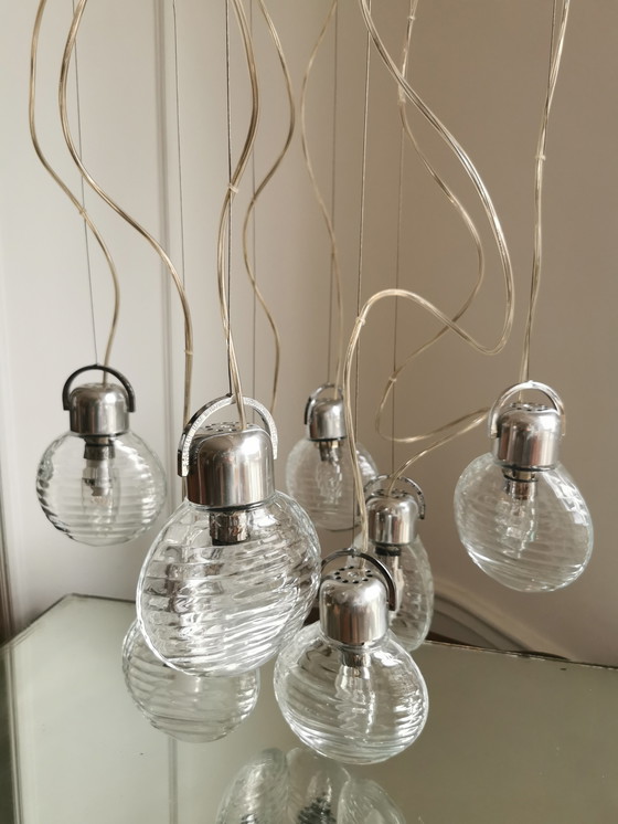 Image 1 of Lampada a sospensione a cascata vintage Fabbian Illuminazione 