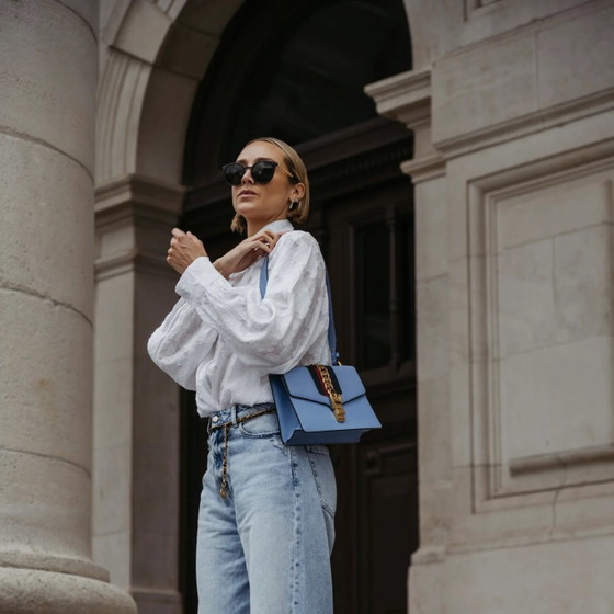 Gucci small Sylvie cuir bleu – Autres sacs (photo 4 of 19)
