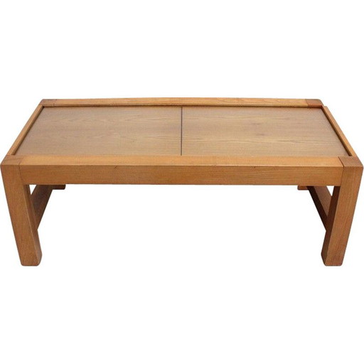 Modularer Couchtisch aus massiver Esche, Vintage, 1970