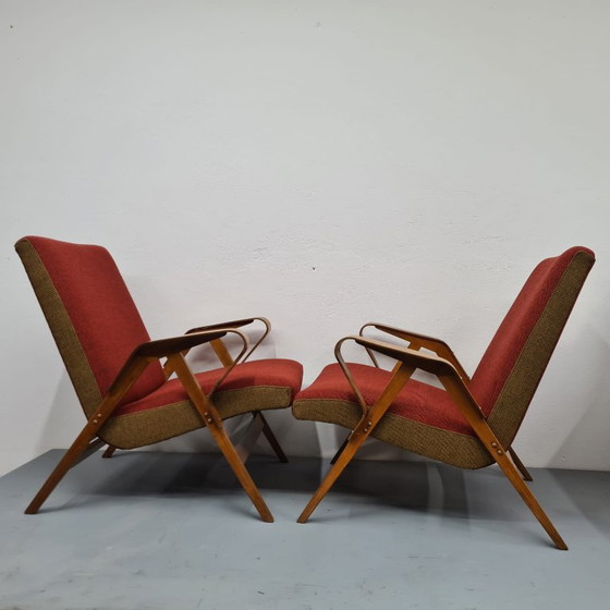 Image 1 of 2x Armchairs by František Jirák for Tatra Nabytok 60's Czech
