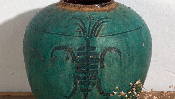 Antieke Qing-dynastie vaas (ca. 1820) #15 – Vazen, Ceramic (photo 3 of 34)