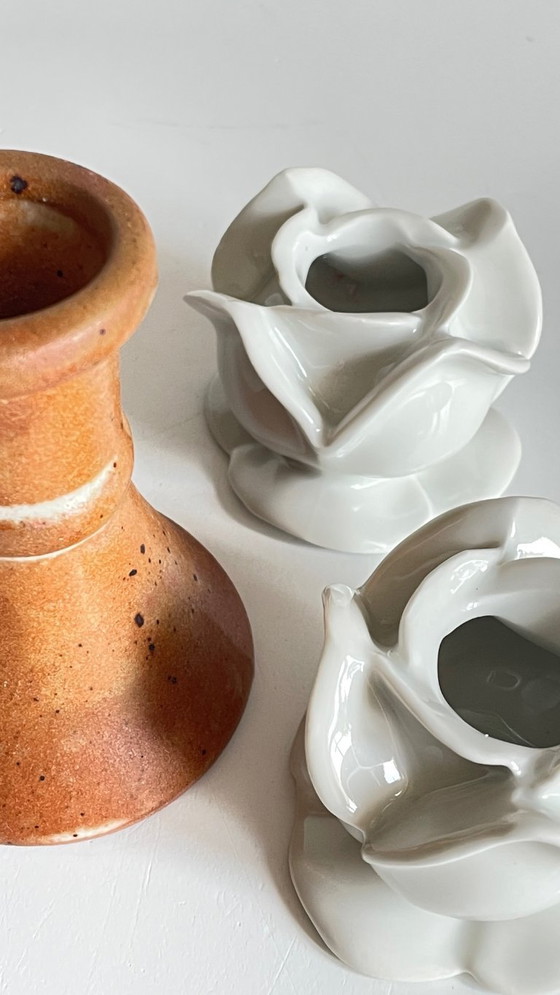 Image 1 of Candelieri d'epoca in porcellana e gres