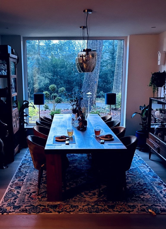 Image 1 of Lucide FLORIEN - Pendant light - Ø 28 cm - 1xE27 - Amber