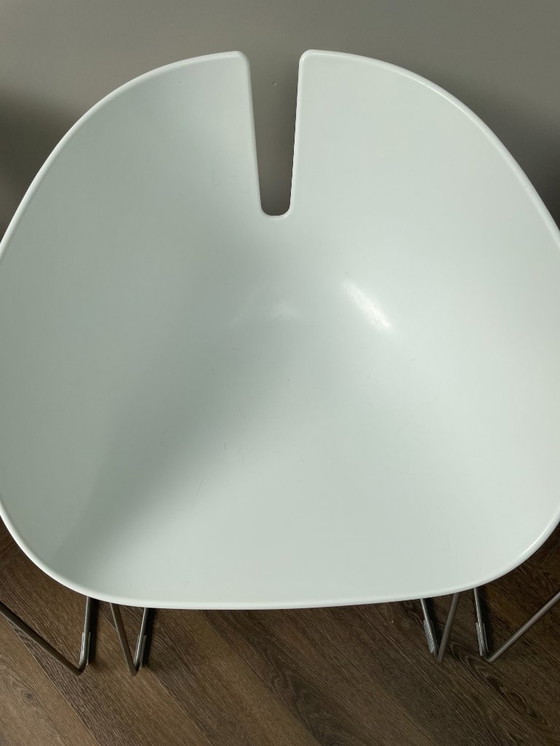 Image 1 of 4 sedie Moroso Fjord – Design - Base in acciaio inox