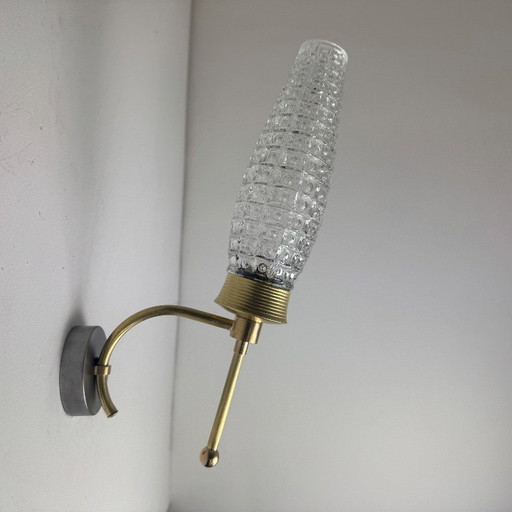 PAIR OF VINTAGE 1950S WALL LIGHTS – wandlampen, Brass (photo 2 of 10)