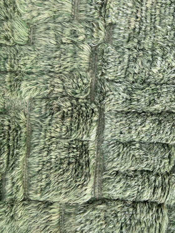 Image 1 of Green Day - Tapis de laine berbère marocain 90X460 Cm