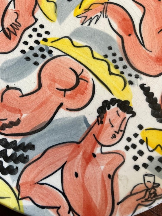 Image 1 of Eddy Varekamp Vintage 1991 ceramic plate