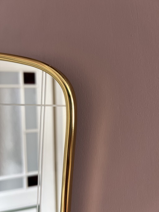Beautiful Vintage Brass Mirror 60s/70s