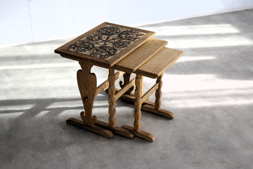 Set de tables gigognes vintage danois