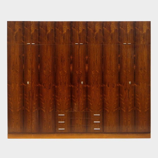 Grande armoire vintage XL en palissandre, années 1960