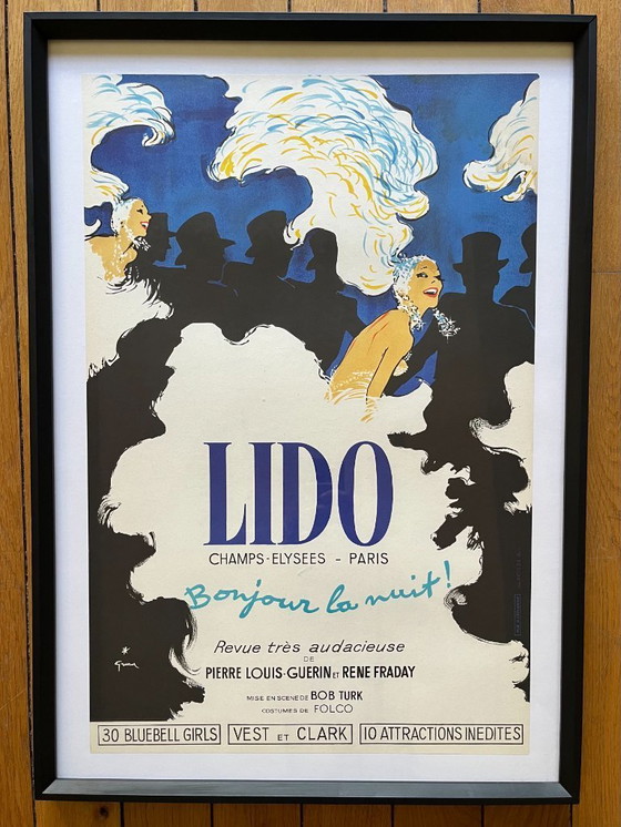 Image 1 of Bonjour la nuit poster designed by René Gruau, 1971