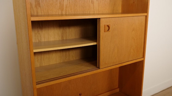 Image 1 of Armoire murale vintage | Bibliothèque | Chêne | Portes coulissantes