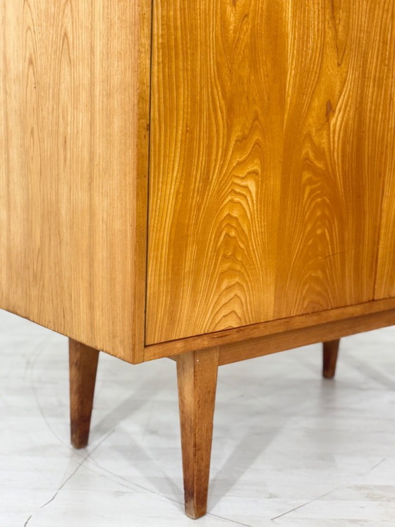 Image 1 of Vintage Hellerau linen cupboard, highboard, shelving unit, mid-century cabinet