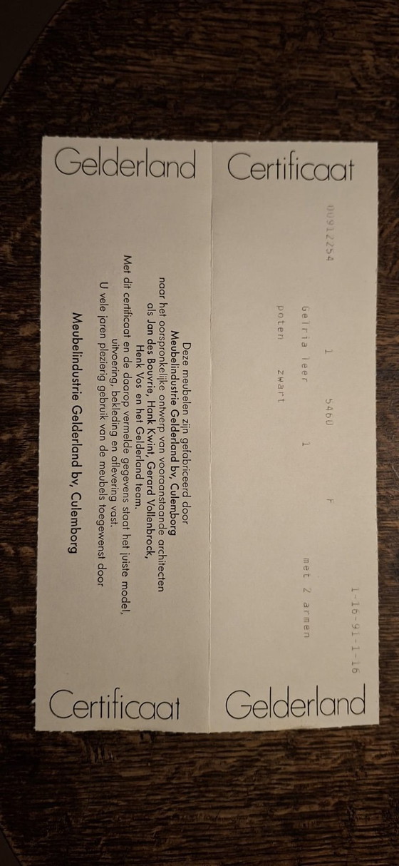 Image 1 of Precioso sillón de cuero Gelderland – Jan des Bouvrie